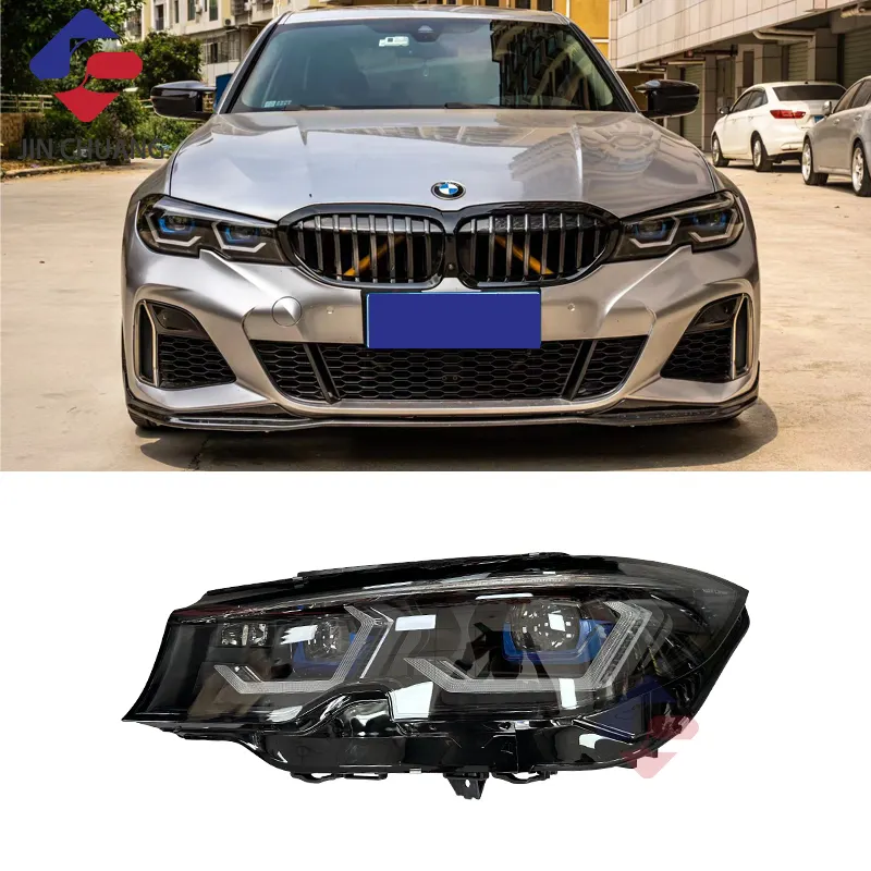 Laser LED Headlights Car Light For 20-23 BMW 3 Series G20 OSS Spoon Headlights Four Near Four Far Customized Edition