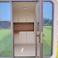 20ft 40ft Studio pod Apple cabin House Prefab House glamping pod cabin Extensible House Sliding pod