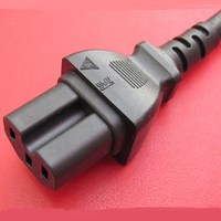 3ft IEC320 C14 à IEC320 C15 AC Power Extension Cord H05VV-F 3G * 1.5mm2
