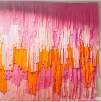 Guirlandes en papier crépon multicolores personnalisées, rideau de franges en papier de soie suspendu pour la décoration de mariage et de fête d'anniversaire