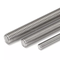 Factory Quality Hot Dip Galvanized HDG Steel Metric Threaded Rod M6-M24 Grade 8.8 Fully Threaded Left/Right Hand Zinc Black