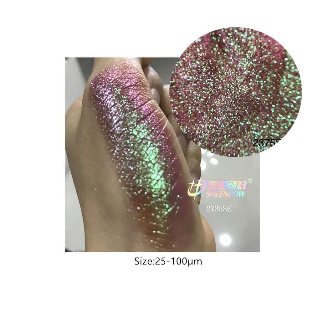 Mudança de Cor de maquiagem Glitter Flocos de Camaleão Pigmento Perolado Cosméticos