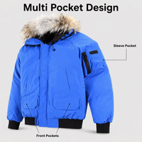 Veste parka d'hiver pour homme avec capuche en fausse fourrure, manteau rembourré chaud, coupe-vent, multi-poches, épais, pour l'extérieur, par temps froid