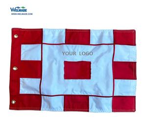 Banderas <span class=keywords><strong>de</strong></span> golf a cuadros hechas a medida Banderas <span class=keywords><strong>de</strong></span> PIN a cuadros <span class=keywords><strong>de</strong></span> golf bordadas - Product Image 1