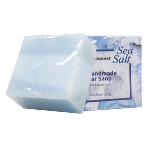 Jabón de sal marina orgánico natural OEM, jabón de leche de cabra <span class=keywords><strong>casero</strong></span> <span class=keywords><strong>para</strong></span> piel sin acné y flexible, jabón hecho a mano - Product Image 1
