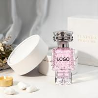 Botol Semprot Parfum Mewah Berbentuk Persegi 50 Ml, 100 Ml, 30 Ml, Botol Parfum Kaca Portabel untuk Wanita dengan Kemasan Kotak