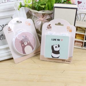 Bumeeck Folding <b>Mirror</b> 7cm Cartoon Bear Design <b>Compact</b> Makeup <b>Mirror</b> With Gift Packaging - Product Image 2