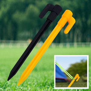 Tent Peg Plastic Yellow Thickened Outdoor Camping <b>Ground</b> <b>Stake</b> <b>For</b> Tents And Tarps - Product Image 1