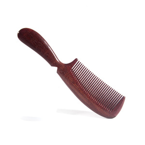 Peine para el cabello de madera de sándalo, 20 cm, hecho a mano, color sólido, boutique de alta gama para mujeres, niños y adultos - Product Image 5