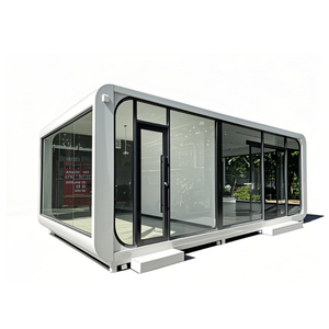 Smart Apple Cabin Maison de travail Bureau Pod Structure en acier Panneau sandwich Conception préfabriquée Facile Personnalisez votre <span class=keywords><strong>espace</strong></span> - Product Image 1