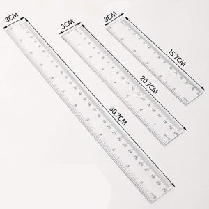Regla de Escala Recta de Alta Visibilidad Extra Gruesa de 30 cm para Uso Profesional, Regalos Corporativos Personalizados - Product Image 3
