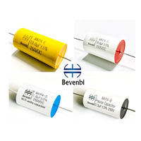 Bevenbi 100uf 150uf 220uf 330uf 100v 250v Komponen Speaker Subwoofer CBB20 Kapasitor Audio Film Polipropilena Metalik Aksial