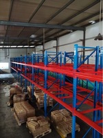 Étagères de stockage industrielles robustes en acier laminé à froid de qualité export, type poutre, construction épaisse, pour entrepôt