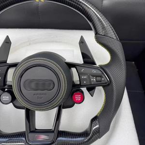 Volante de Fibra de Carbono Forjado a Medida con Cuero Específico para Autos Audi A4 A5 A6 A7 Q3 Q5 S3 45 <span class=keywords><strong>RS3</strong></span> RS4 RS5 B9 C7 C8 - Product Image 5