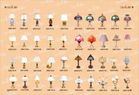 Lampe de table miniature pour maison de poupée 1:12, mini lampe de bureau LED/12V