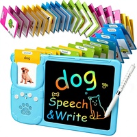 Cartes flash parlantes en plastique pour les tout-petits de 3 ans, apprentissage du langage, jouets éducatifs sensoriels, enfants d'âge préscolaire, développement de la parole