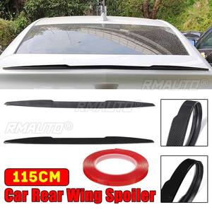 สปอยเลอร์หลังคาอเนกประสงค์ขนาด 115 ซม. สติ๊กเกอร์ติดรถยนต์ คาร์บอนไฟเบอร์ สปอยเลอร์ท้ายรถ สปอยเลอร์หลังคาทรง V แบบ DIY สำหรับตกแต่ง - Product Image 1