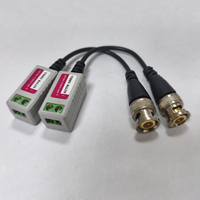 Convertidor de Video HD Pasivo de 1 Canal COAX BNC a RJ45, Transmisor de Par Trenzado