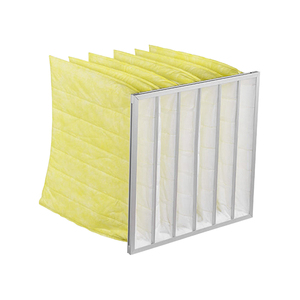 Nouveau filtre à air <span class=keywords><strong>HEPA</strong></span> en fibres synthétiques avec construction de filtre à sac, efficacité H13/H14 pour climatisation, type panneau plissé - Product Image 2