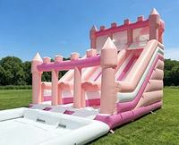 Château gonflable pour fêtes en plein air, château gonflable de qualité commerciale pour anniversaires, mariages, jardins, événements en plein air