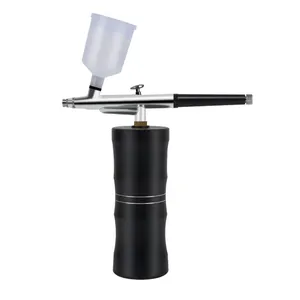 Mini Kit de compresseur d'air à injecteur d'oxygène, pistolet de pulvérisation de peinture aérographe pour Nail Art tatouage artisanat gâteau Nano brouillard pulvérisateur