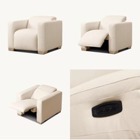 Canapé modulaire inclinable de luxe moderne, angle réglable, Marce, intérieur, inclinable, boucle, mouvement, hôtel, villa, salon, ensemble de canapés, éponge