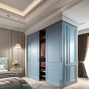 Modern Wood Closet <b>Bedroom</b> Wardrobe Cabinets Furniture 6 Door Wardrobe Furniture <b>Accessories</b> Pvc Closet <b>Bedroom</b> Wardrobe Cabinet - Product Image 1