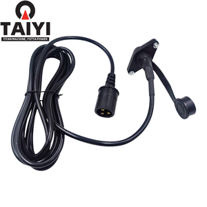 כבל מאריך לשלט ידני של כננת, תואם לרוב הרכבים, 3 פינים, 4 רגל, חורי 24 מ\\\"מ, >50A, 12V, חדש, דגם D - Product Image 4