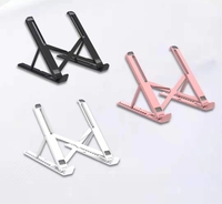 Support d'ordinateur portable et de moniteur en plastique réglable à prix d'usine avec support de téléphone portable et pliable pour la maison ou le bureau