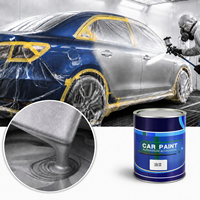 Peinture automobile couleur unie 1K, texture uniforme, offre un effet brillant et lisse après durcissement complet