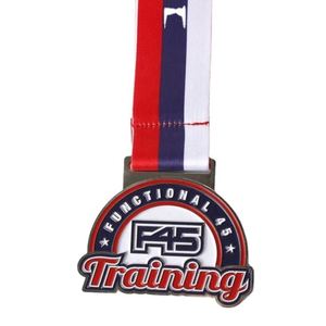 เหรียญรางวัลกีฬาไตรกีฬาสำหรับการแข่งขันมาราธอนคุณภาพสูงแบบกำหนดเอง สีทอง เงิน ทองแดง พร้อมริบบิ้นเคลือบด้วยเทคนิคการแกะสลัก - Product Image 6