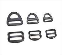 Boucle réglable en métal, alliage de zinc, design à trois anneaux, solide, 25 mm, accessoires de bagages, accessoire pour sac à dos et sac pour chien
