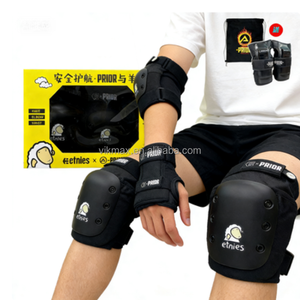 Protectores Ajustables Profesionales para Codos, Rodillas y Muñecas, Accesorios para Patineta, Equipo de Protección Duradero, Doble Protección para Jóvenes - Product Image 2