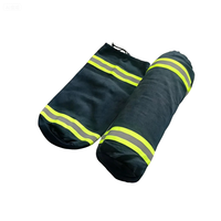 Nouveau sac de transport cylindrique ignifuge orange/bleu marine avec bande réfléchissante pour bouteille de 6,8/9 L de SCBA (équipement respiratoire autoporté) pour usage marin/anti-incendie