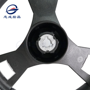 Volant pour bateaux, fabrication italienne, poignée argentée et noire, accessoire marin pour bateau - Product Image 3