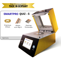Analizador de Metales Preciosos Smartpro Quiz‑S XRF con Detector SDD/Si‑PIN, Punto de Prueba de 1 mm, Probador de Composición de Oro para Joyeros y Refinadores