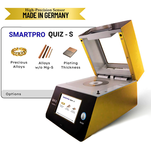 เครื่องวิเคราะห์โลหะมีค่า Smartpro Quiz‑S XRF พร้อมหัวตรวจจับ SDD / Si‑PIN ขนาด 1 มม. สำหรับทดสอบองค์ประกอบทองคำ เหมาะสำหรับช่างอัญมณีและผู้รับประทานอัญมณี - Product Image 1