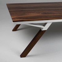Table de ping-pong multifonctionnelle moderne en bois pour intérieur, convertible en table à manger ou bureau, ensemble professionnel durable
