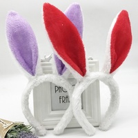 Serre-tête Pliable en Fourrure à Paillettes Brillantes avec Longues Oreilles de Lapin pour Noël et Pâques, Collection Automne-Hiver 2025 – Accessoire Cheveux Adorable