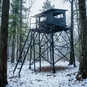<span class=keywords><strong>Torre</strong></span> de Caza Resistente de 8 pies y 600 lb, Plataforma Elevada Impermeable para 2-3 Personas, Acero Reforzado, Montaje Rápido, para Todas las Estaciones - Product Image 2