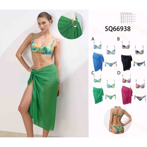 Costume da bagno intero HDJ Plus Size con controllo pancia, stampa floreale e scollo incrociato, per donna, abbigliamento da spiaggia - Product Image 3