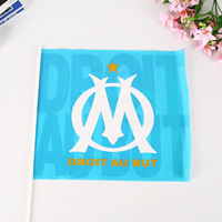 Fournisseur d'usine, drapeaux à main en matériau PE avec impression personnalisée pour la promotion, le guide touristique, la publicité