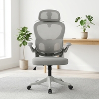 Chaise de bureau ergonomique pour cadre, poste de travail, personnel, 360° °   Chaise de bureau pivotante en maille avec support lombaire, chaise de bureau la moins chère