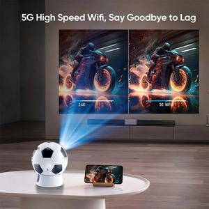 Proyector Portátil con Forma de Balón de Fútbol, 720P, Inalámbrico, WiFi, Batería Integrada, para Uso Doméstico - Product Image 4