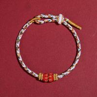 Bracelets tressés à la main vintage colorés 2025, style ethnique, bracelets tissés à la main, cadeaux unisexes