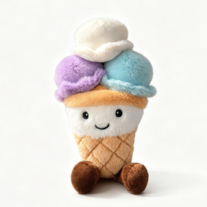 Peluche créative en forme de crème glacée à trois coupes, 25cm, 20cm, 15cm, 35cm, 50cm, 40cm, 45cm, en coton PP, pour enfants, cadeau d'anniversaire - Product Image 2