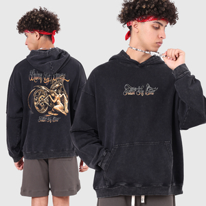 Sudadera con capucha oversize de algodón 100% pesado, estilo vintage lavado a la nieve, de fabricante chino de ropa urbana, superventas. - Product Image 1