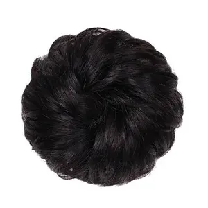 Premium fibra sintetica Updo fascia elastica riccia parrucche da donna capelli Chignon pezzo di capelli panini disordinati