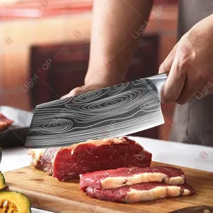Couteau de chef professionnel en acier inoxydable ultra-affûté pour trancher le poisson, couper les légumes, couteau de boucher, couteau de cuisine - Product Image 3