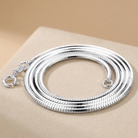 Collier en argent sterling S925 plaqué or, chaîne serpent pour homme, accessoire vintage de style haut de gamme pour hommes